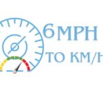 convert 6 miles per hour (mph)